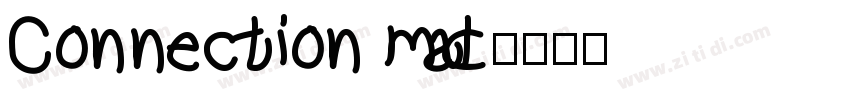 Connection mad字体转换